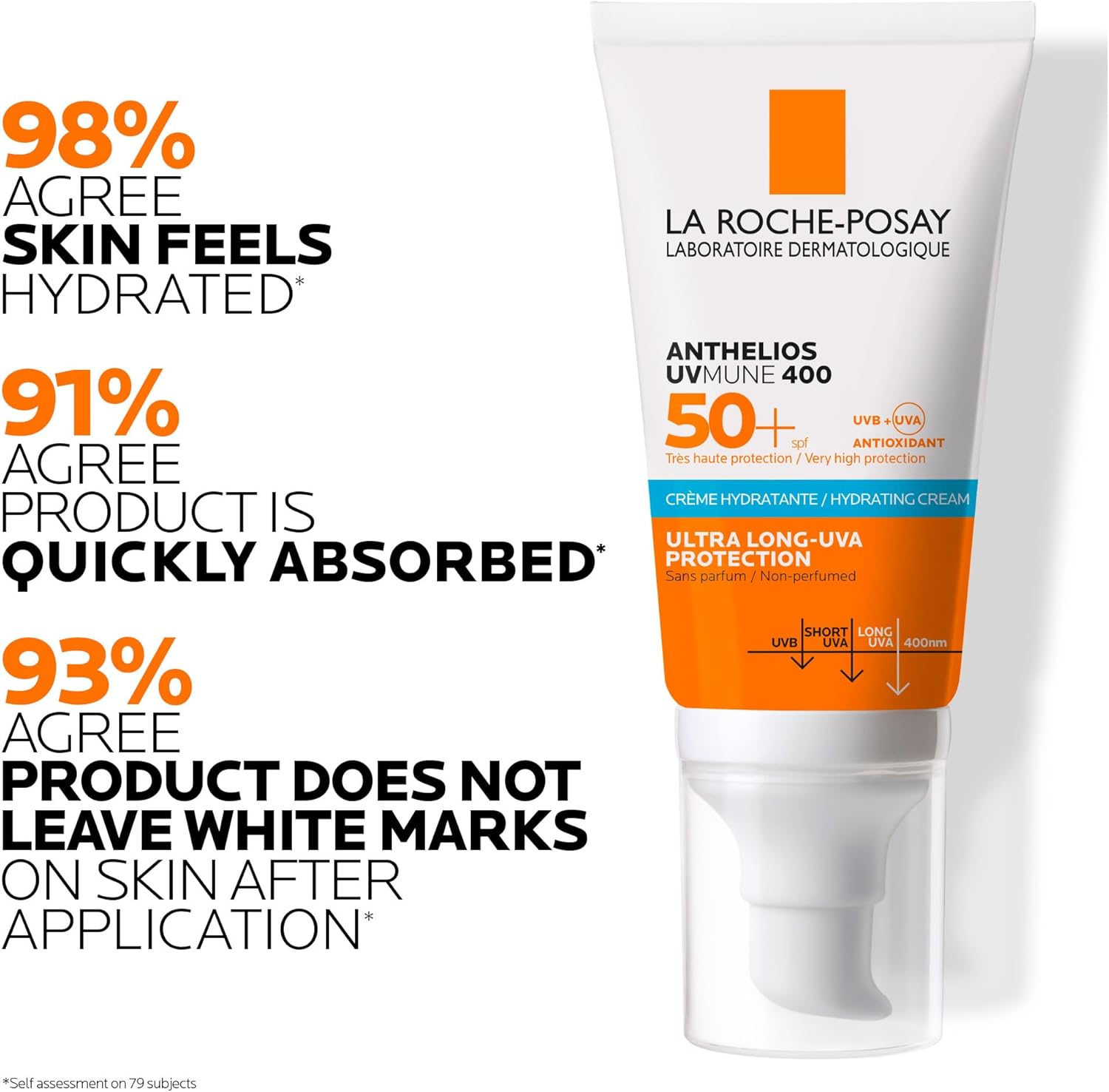 LA ROCHE POSAY LABORATOIRE DERMATOLOGIQUE ANTHELIOS UVMUNE 400 SPF 50+ CREME HYDRATANTE 50ml